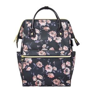 Floral Laptop Travel Backpack